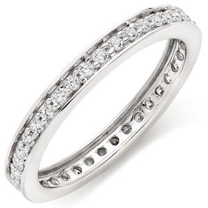 Eternity Band With Round Stones In 3 Carat Total Weight.