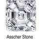 3.75mm Asscher Stone Cubic Zirconia Stone - 0.25 Carat Loose Stone