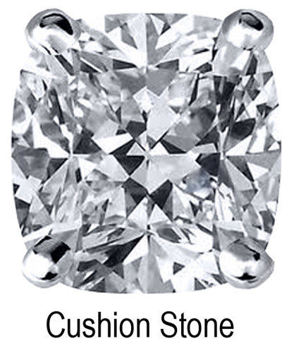 7.0mm Cushion Stone Cubic Zirconia Stone - 1.5 Carat Loose Stone
