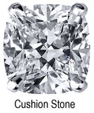 9.0mm Cushion Stone Cubic Zirconia Stone -  3.5 Carat Loose Stone