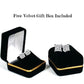 Platinum 4-Prong Basket Synthetic Saphire Princess Cut Push Back Stud Earrings. Available From .25 Carat To 10 Carat.