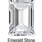 9mm x 7mm Emerald Stone Cubic Zirconia Stone - 2.5 Carat Loose Stone