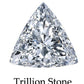 8.5mm x 8.5mm Triangle Stone Cubic Zirconia Stone -  2.5 Carat Loose Stone.