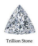 7.5mm x 7.5mm Triangle Stone Cubic Zirconia Stone -  1.5 Carat Loose Stone.